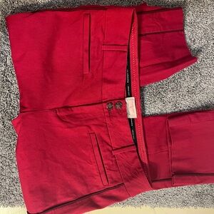 Anthropologie Essential Red Pants
